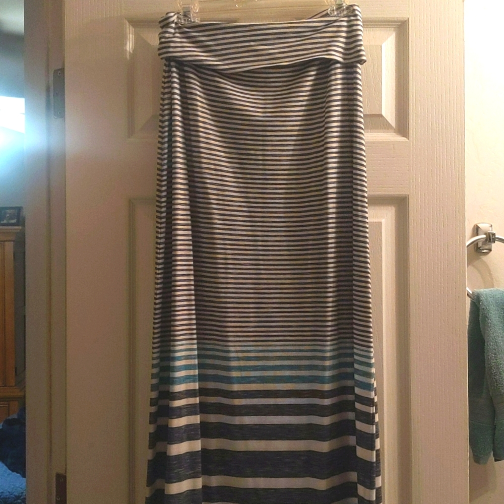 Maxi skirt blue/white M